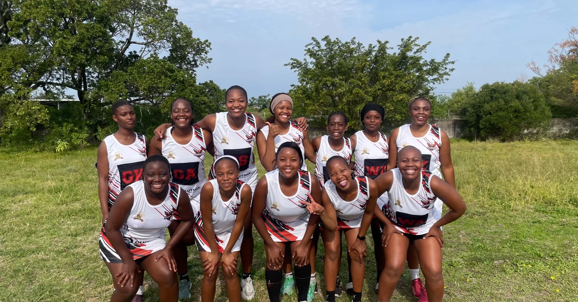 Olutsha Sunbirds squad at their home venue